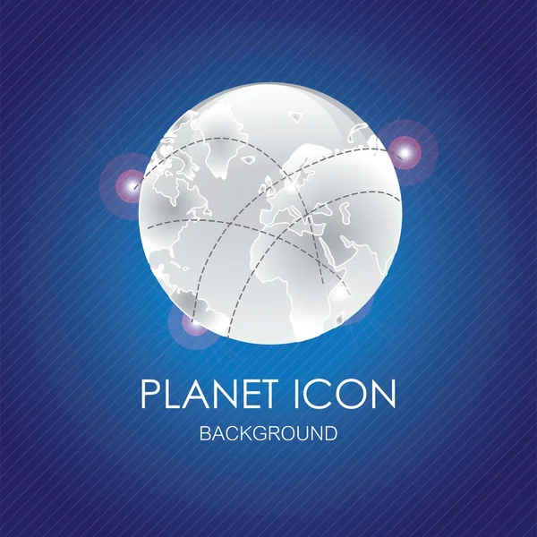 Planet ikoner — Stock vektor