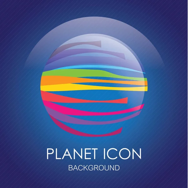 Iconos del planeta — Vector de stock