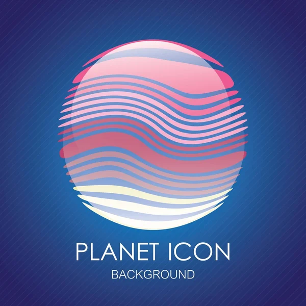 Planet ikoner — Stock vektor