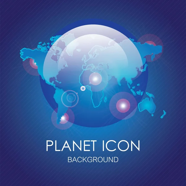 Planeta ikony — Wektor stockowy