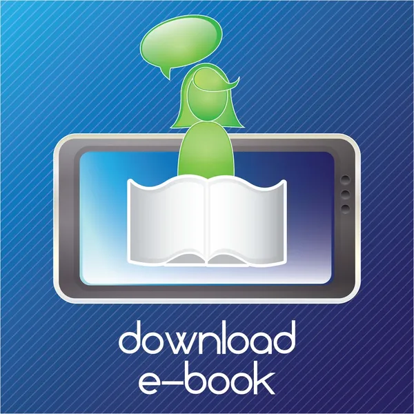 Descargar ebook — Vector de stock