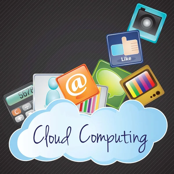 Cloud Computing — Stock Vector