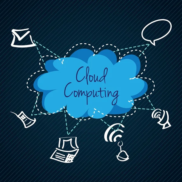 Computación en nube — Archivo Imágenes Vectoriales