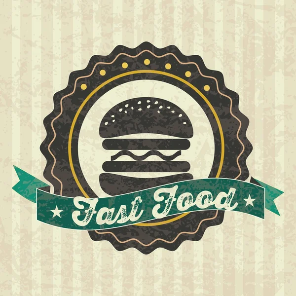 Industria dei fast food — Vettoriale Stock