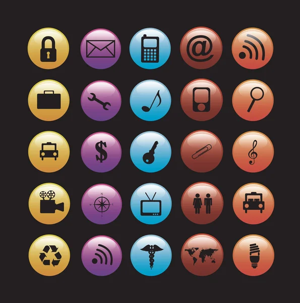 Communications icons — Stock Vector