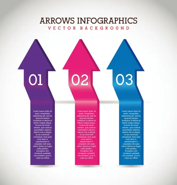Arrows infographics — Stock Vector