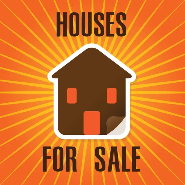 Σπίτι πώληση διάνυσμα — Διανυσματικό Αρχείο