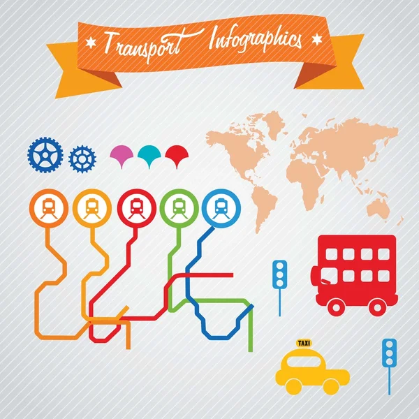 Transport Infographics — Stock Vector