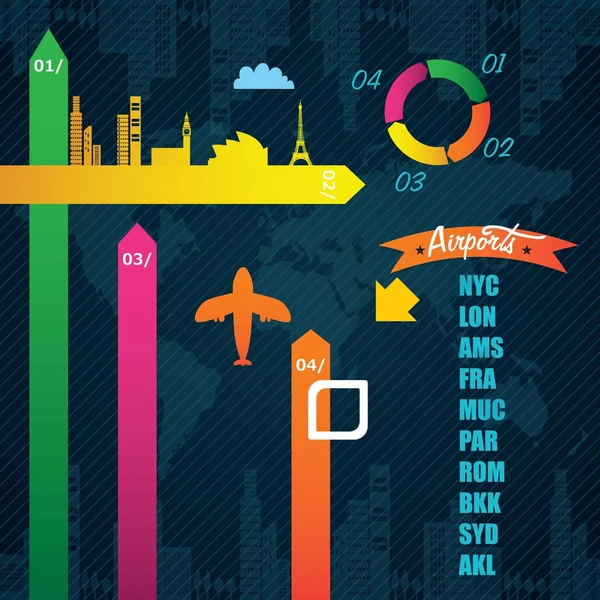 Infografías del transporte — Archivo Imágenes Vectoriales