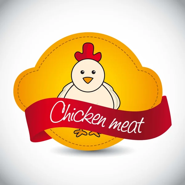鸡肉标签 — 图库矢量图片