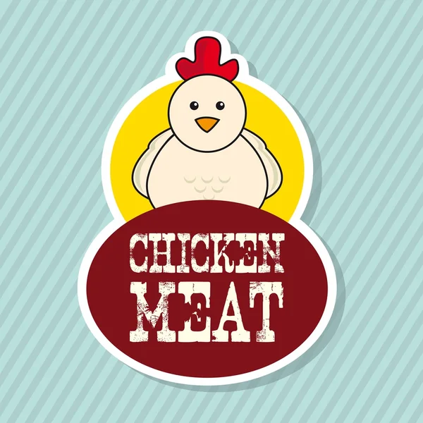 Etykieta kurczaka — Wektor stockowy