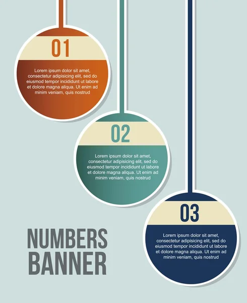 Números rótulos —  Vetores de Stock