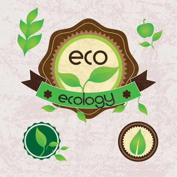 Eco Labels — Stock Vector