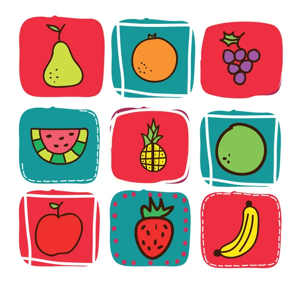 Frutas animadas imágenes de stock de arte vectorial | Depositphotos