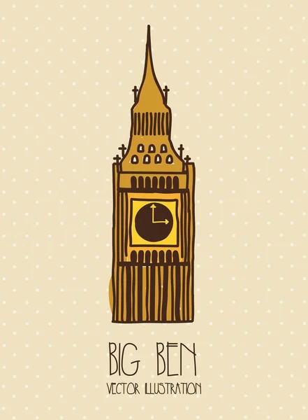 Big Ben — Vettoriale Stock