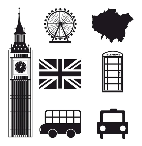 London elements — Stock Vector