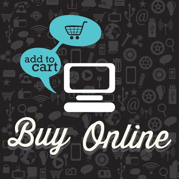 Comprar online — Vetor de Stock