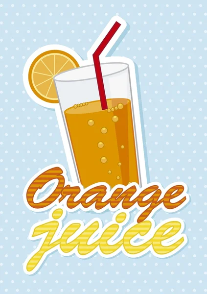 Orangensaft — Stockvektor