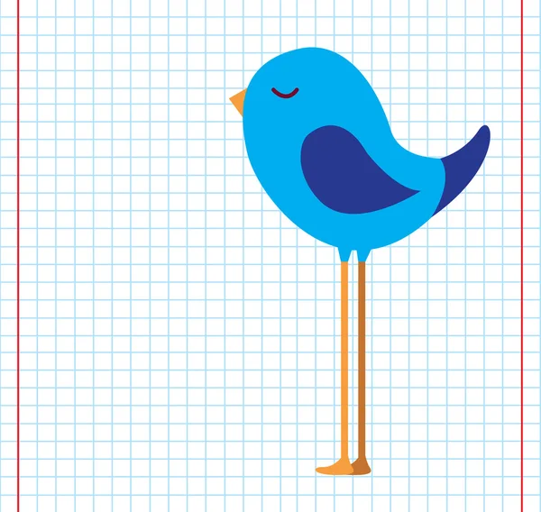 Mavi kuş — Stok Vektör