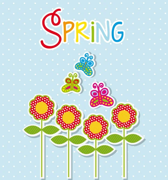 Étiquette de printemps — Image vectorielle