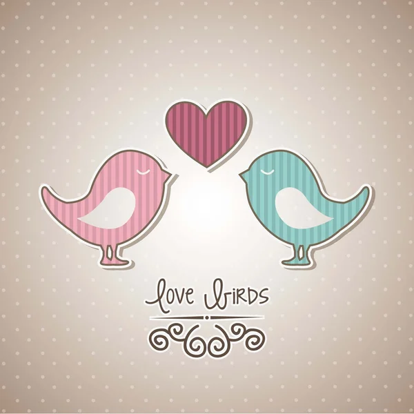 Love birds — Stock Vector