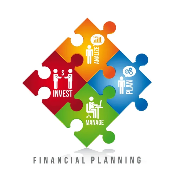 Planowanie finansowe — Wektor stockowy