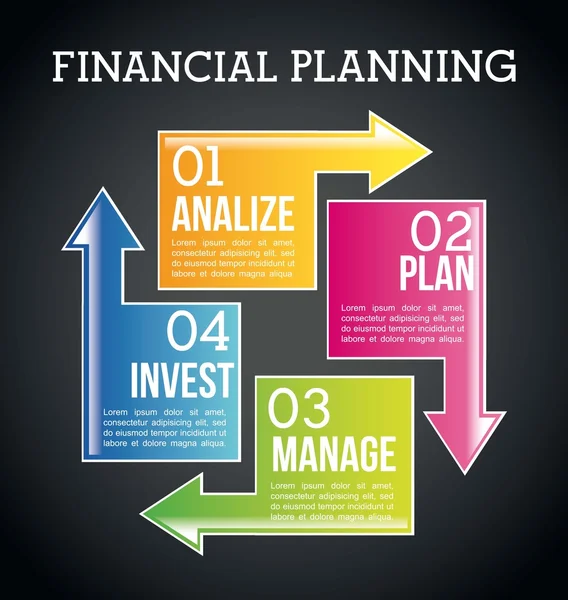 Planification financière — Image vectorielle