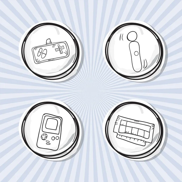 Iconos de videojuegos — Archivo Imágenes Vectoriales