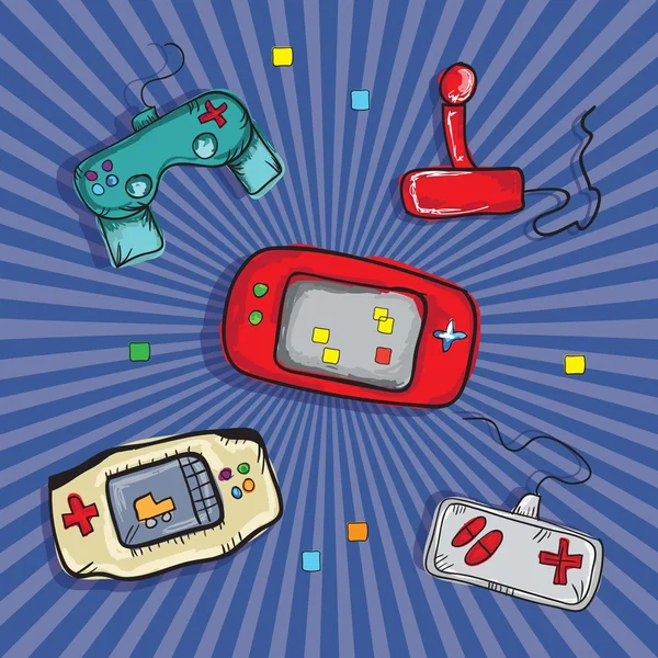 Video games iconen — Stockvector