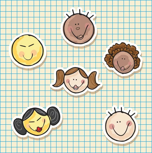 Kids Group — Stock Vector