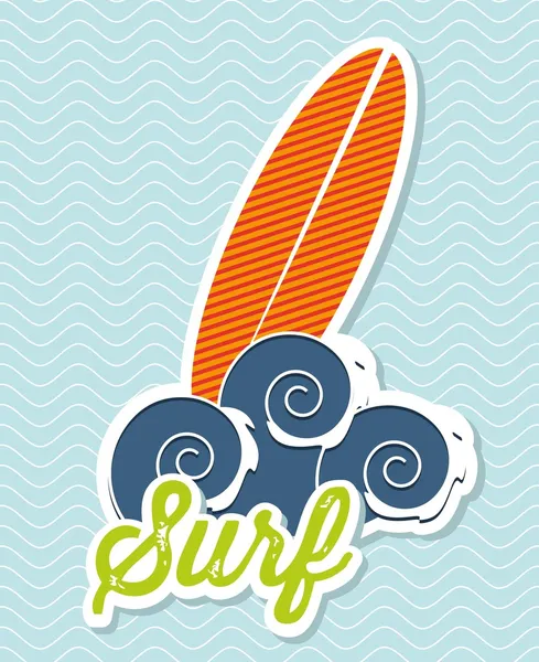Surfboard icon — Stock Vector