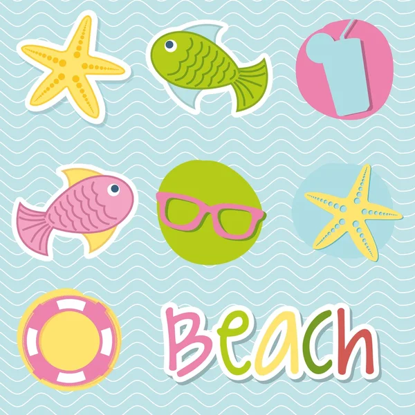 Marine life — Stock Vector