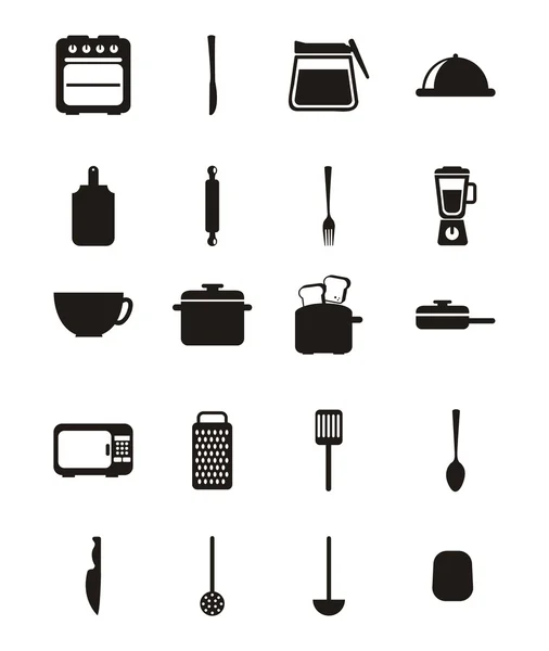 Icônes de cuisine — Image vectorielle