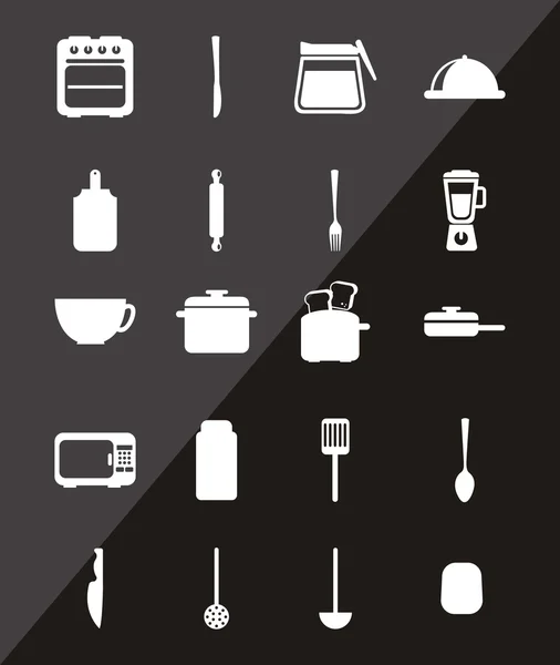 Iconos de cocina — Vector de stock