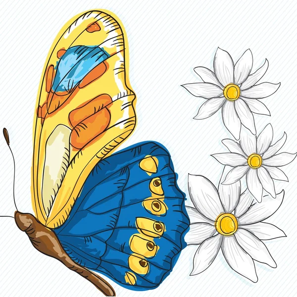 Butterfly ikoner — Stock vektor