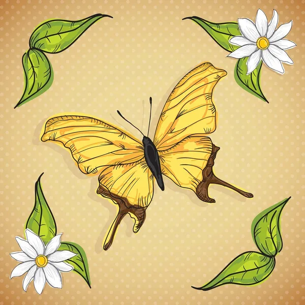 Kelebek simgeler — Stok Vektör