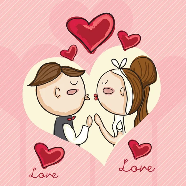 Icônes d'amour — Image vectorielle