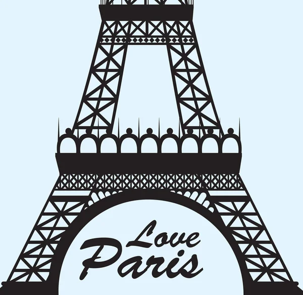 Amor París — Vector de stock