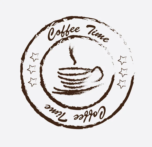 Czas Coffe — Wektor stockowy