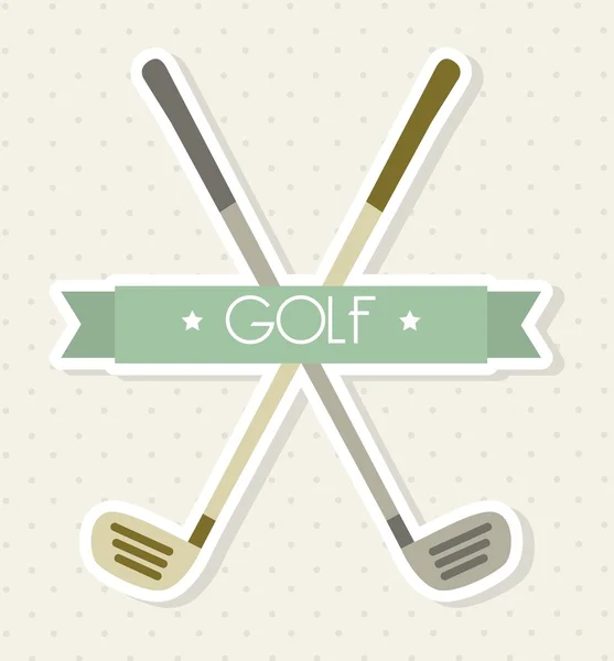 Clubes de golf — Vector de stock