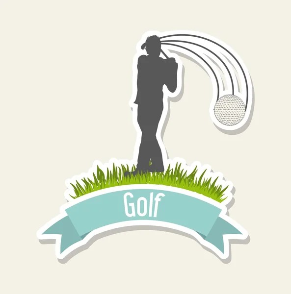 Golfer — Stock Vector