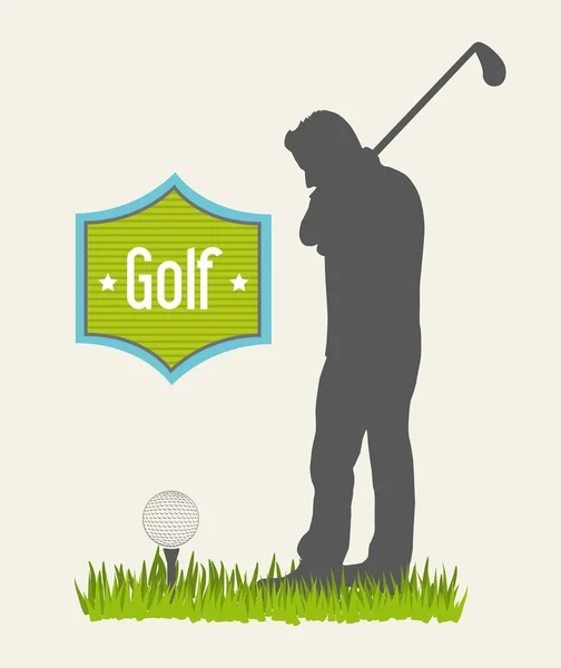 Golfer — Stock Vector