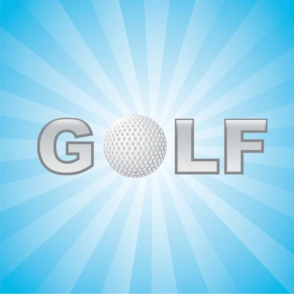 Golf-Illustration — Stockvektor