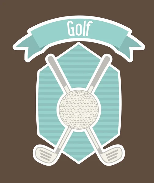 Ilustración golf — Vector de stock