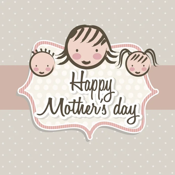 Happy mothers day Stock Illustration