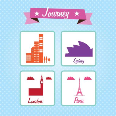 seyahat ve ulaşım simgeler