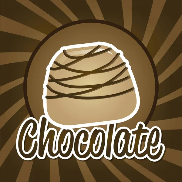 Truffe au chocolat — Image vectorielle