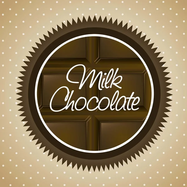 Chocolate con leche — Archivo Imágenes Vectoriales