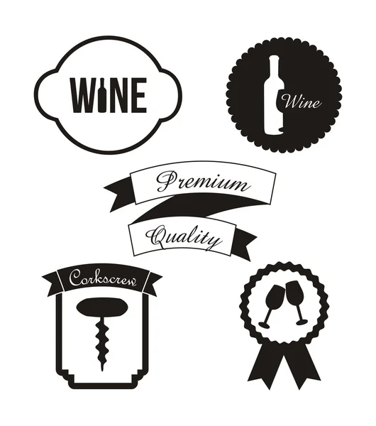 Wine labels — Stock Vector