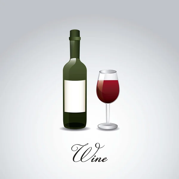 Vector de vino — Vector de stock